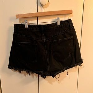 Black High Waisted Shorts